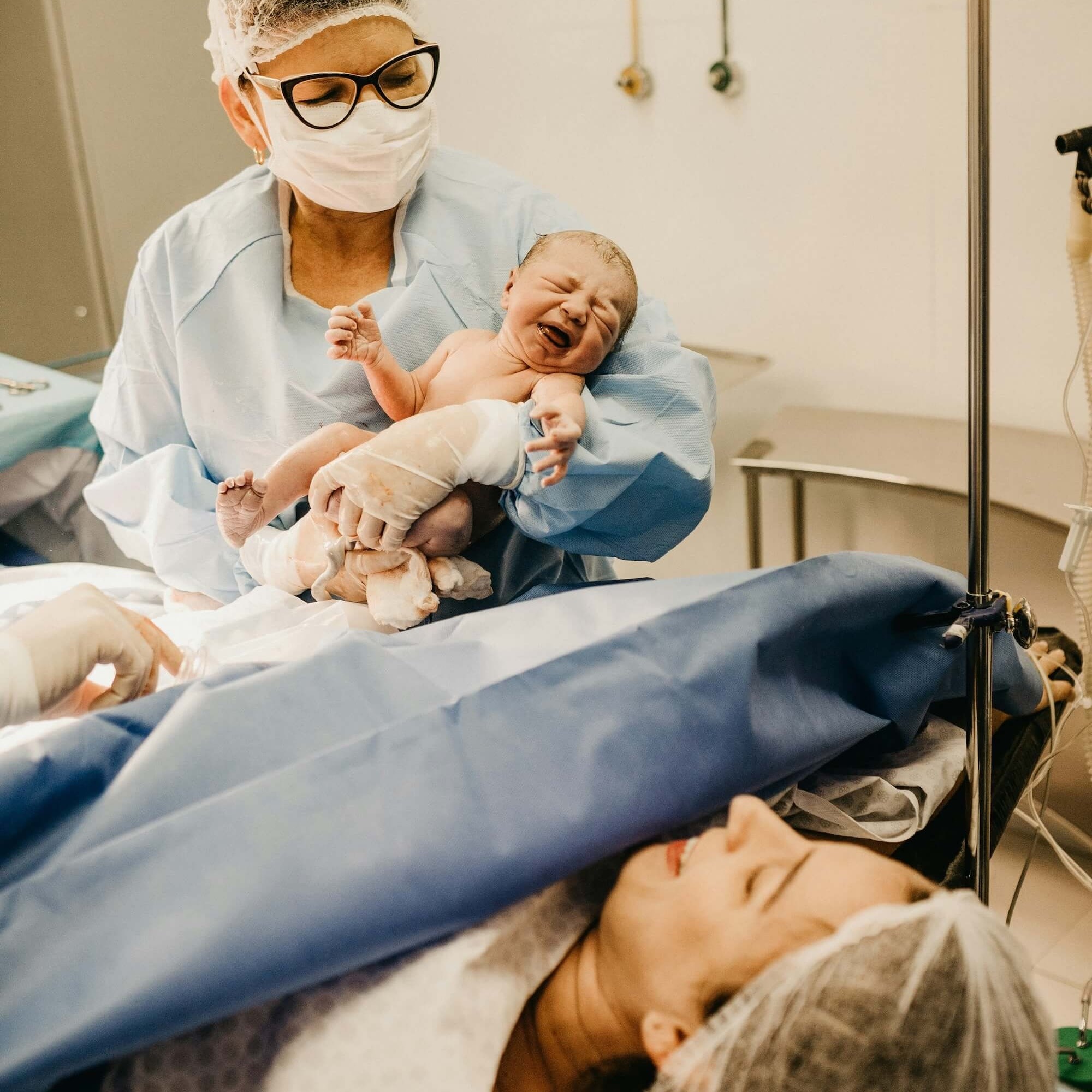 C section mom baby midwife